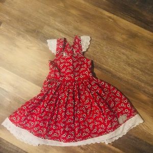 Eleanor Rose Red and white floral sundress